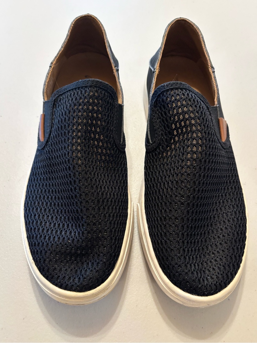 OluKai Women's Black Mesh Slip-On Loafers 9